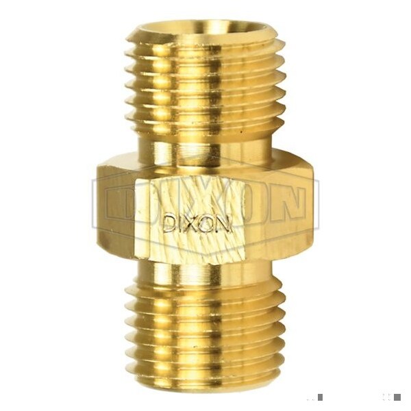 Dixon Oxy-Acetylene Connecting Spud, 9/16-18 in, RH Thread x NPTF, Brass, Domestic 1560909C - main
